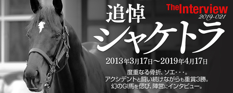 追悼 シャケトラ 幻のg1馬を偲ぶ 惜別のメッセージ 角居勝彦厩舎 上村典久調教助手 競馬ラボ